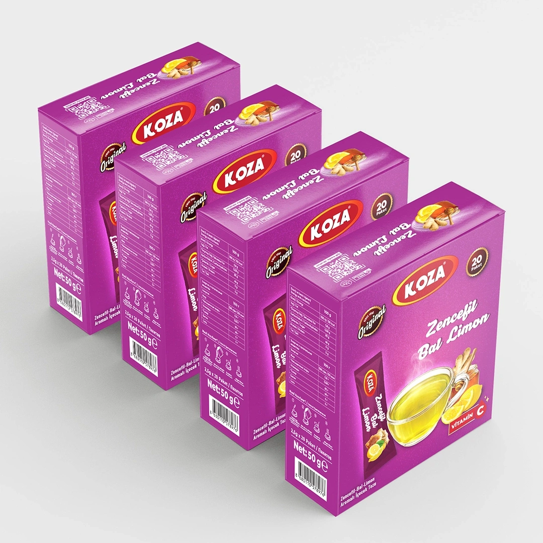 Tek İçimlik Zencefil Bal Limon Aromalı İçecek Tozu (20 Stick)