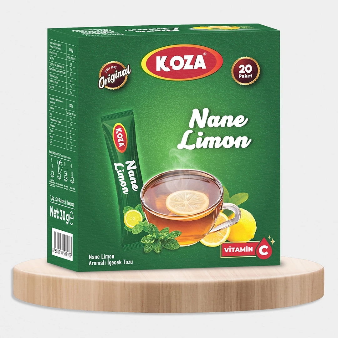 Tek İçimlik Nane Limon Aromalı İçecek Tozu (20 Stick)