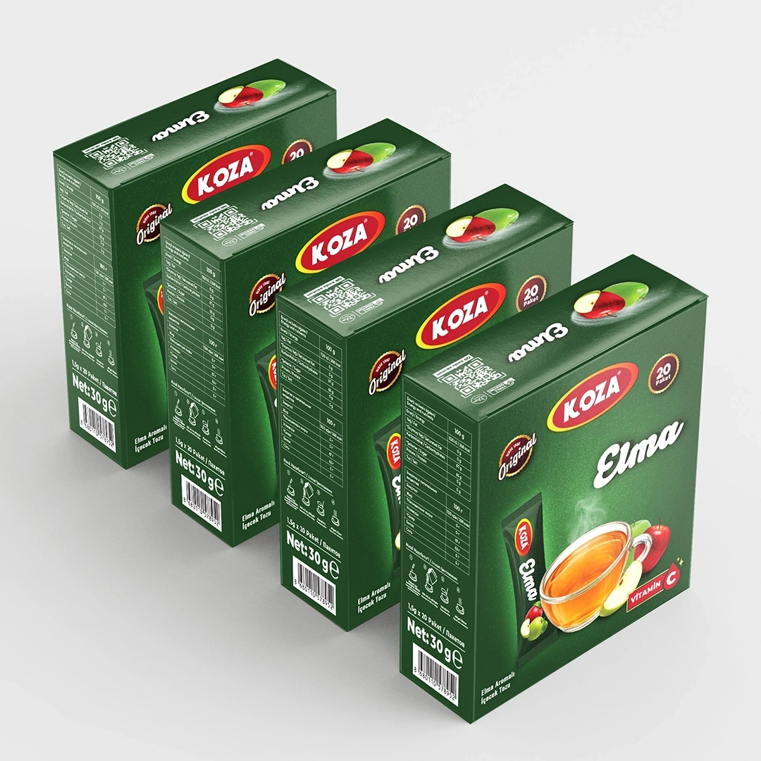 Tek İçimlik Elma Aromalı İçecek Tozu (20 Stick)