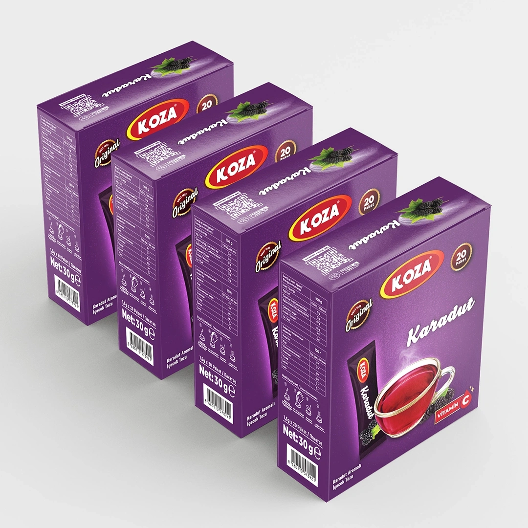 Tek İçimlik Karadut Aromalı İçecek Tozu (20 Stick)