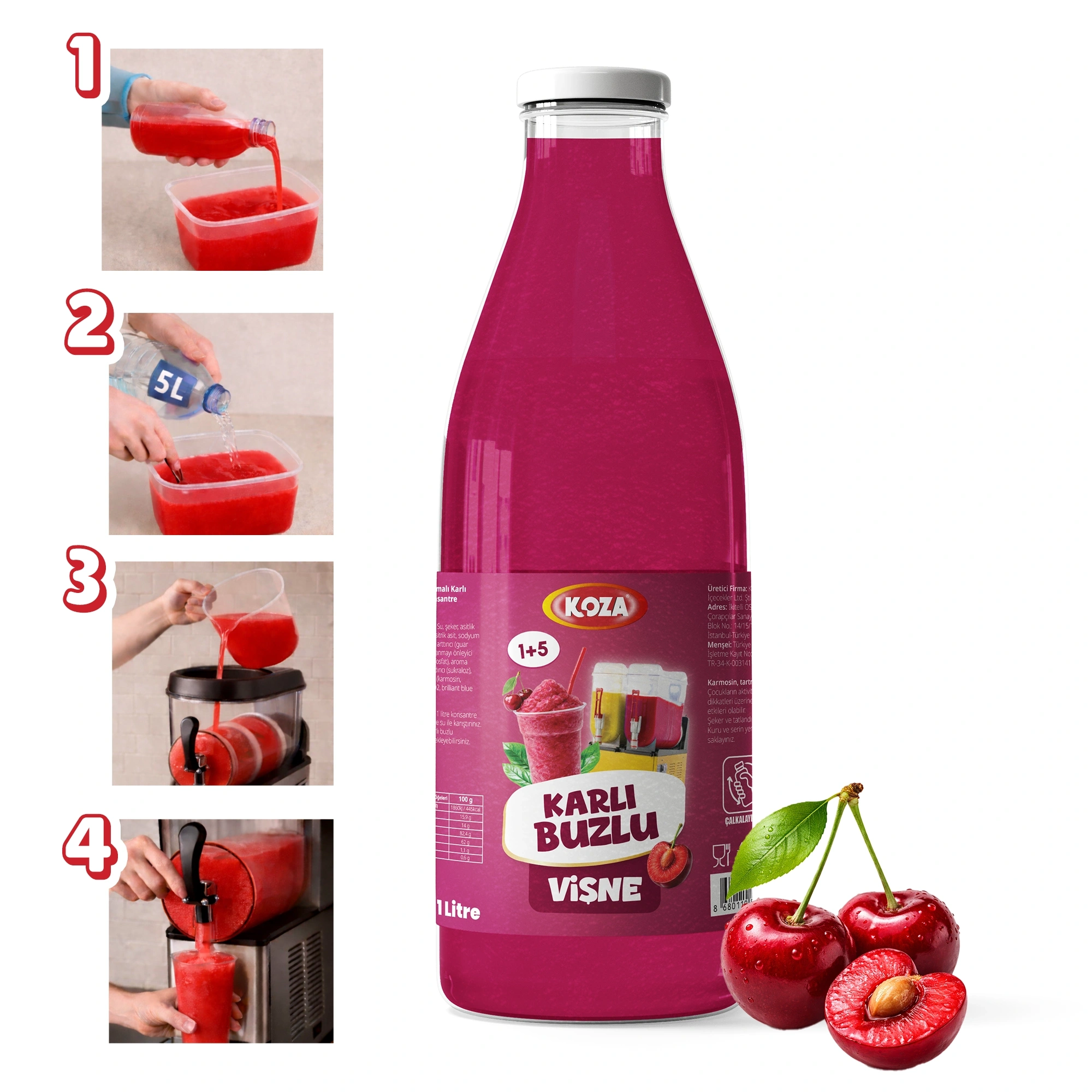 Vişne Aromalı Sıvı Karlı Buzlu