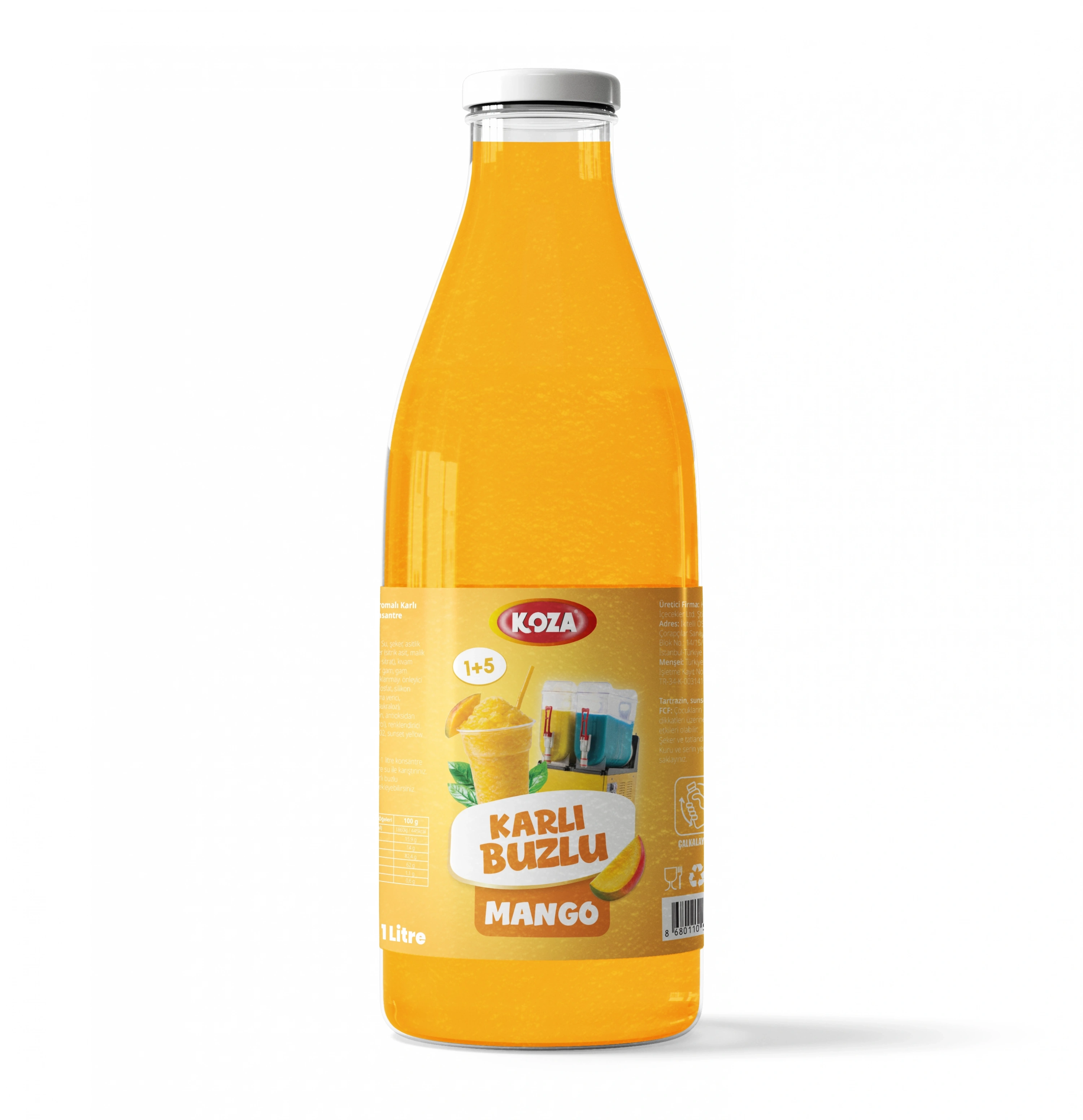 Mango Aromalı Sıvı Karlı Buzlu