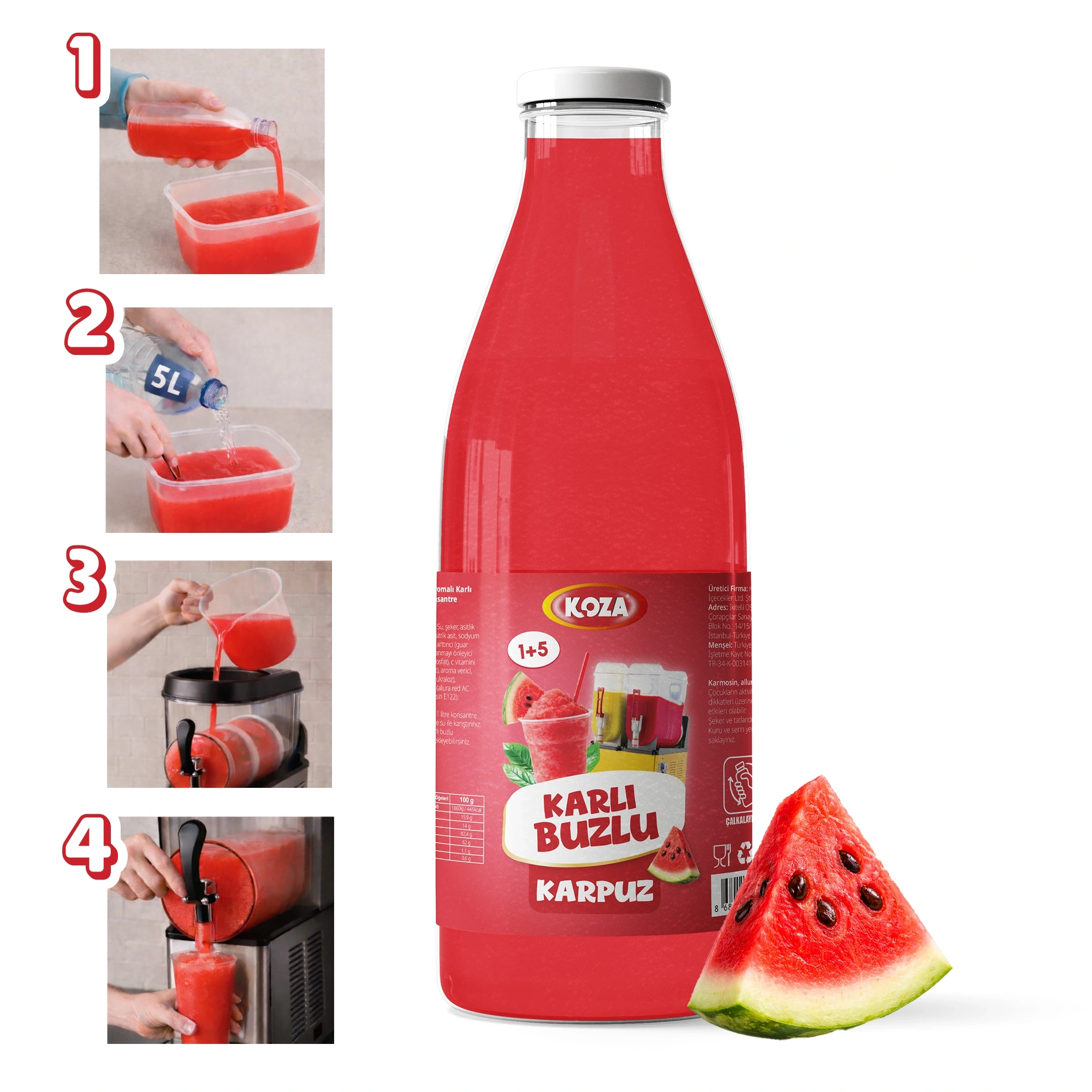 Karpuz Aromalı Sıvı Karlı Buzlu