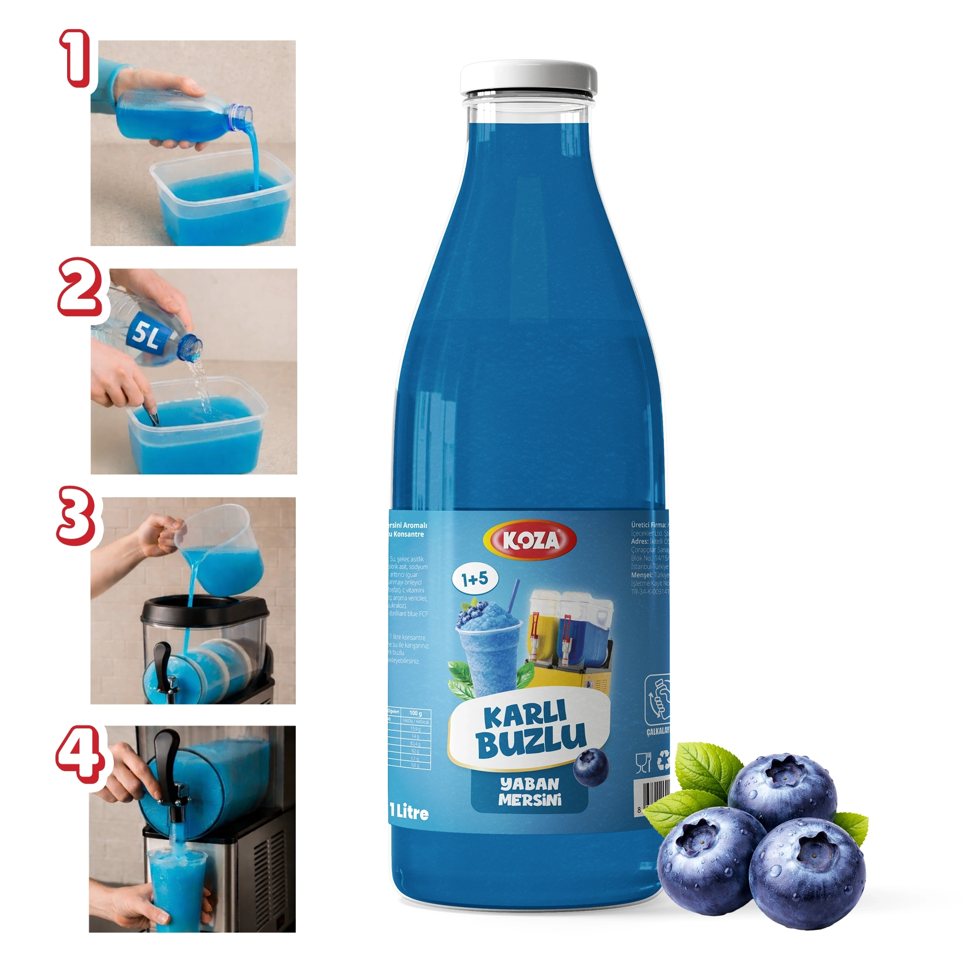 Yaban Mersini Aromalı Sıvı Karlı Buzlu