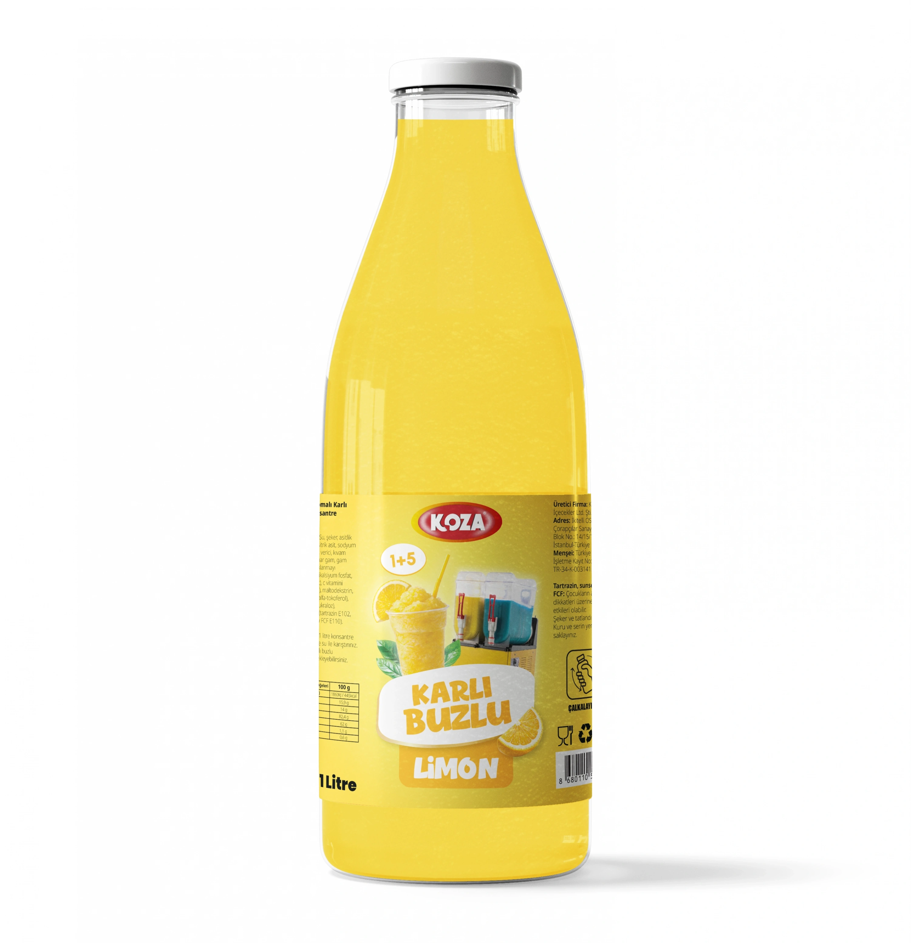 Limon Aromalı Sıvı Karlı Buzlu