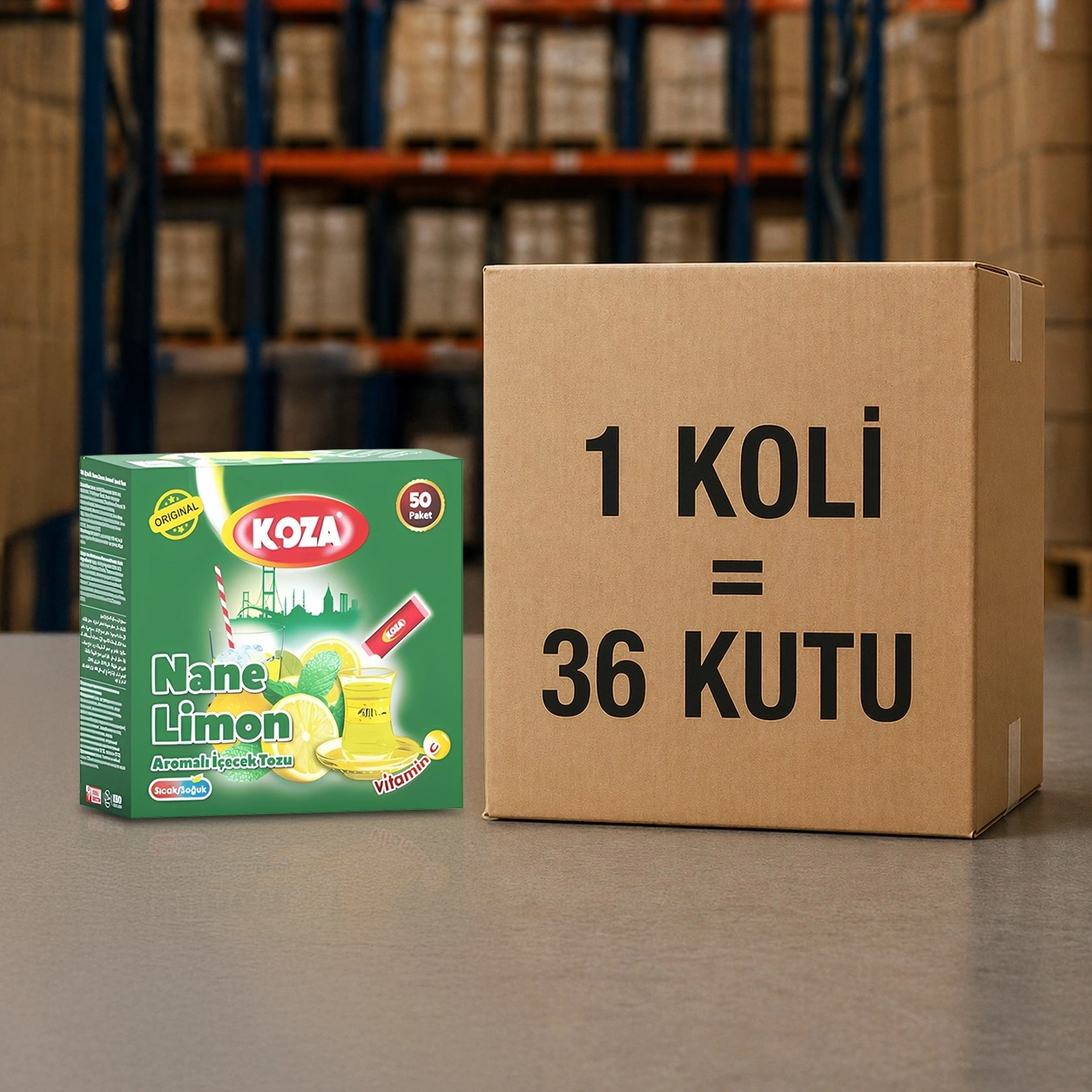 Tek İçimlik Nane Limon Aro. İçecek Tozu (50 Stick)