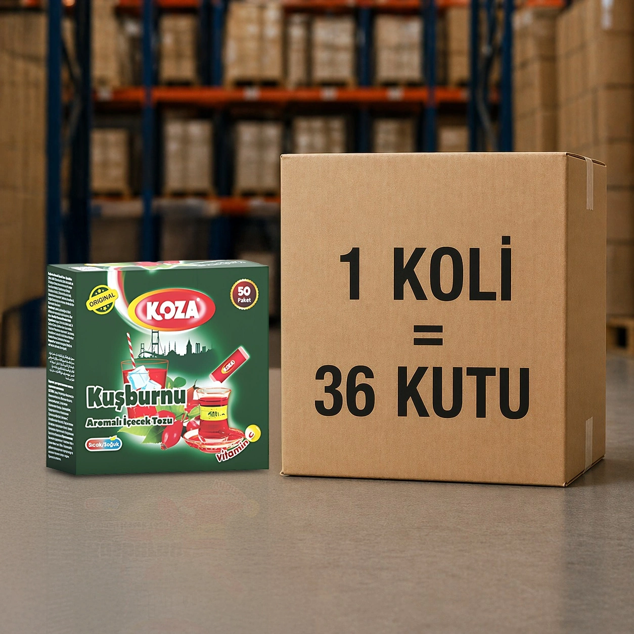 Tek İçimlik Kuşburnu Aro. İçecek Tozu (50 Stick)