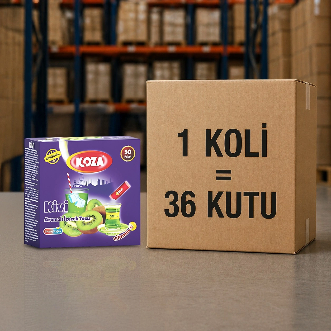 Tek İçimlik Kivi Aromalı Toz İçecek