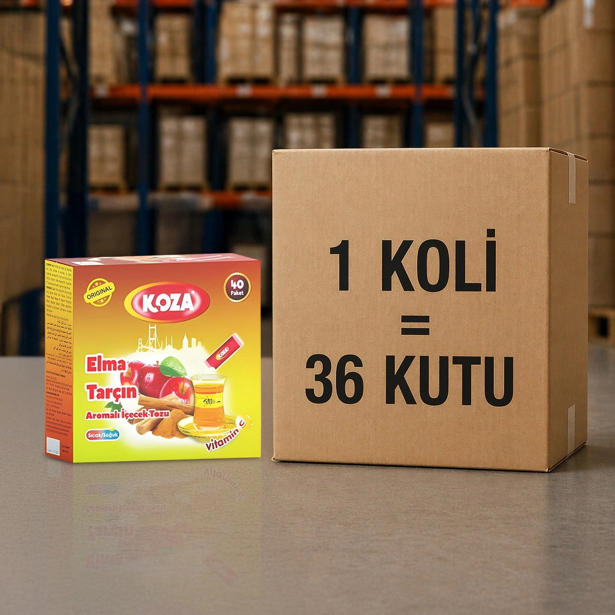 Tek İçimlik Elma & Tarçın Aromalı Toz İçecek