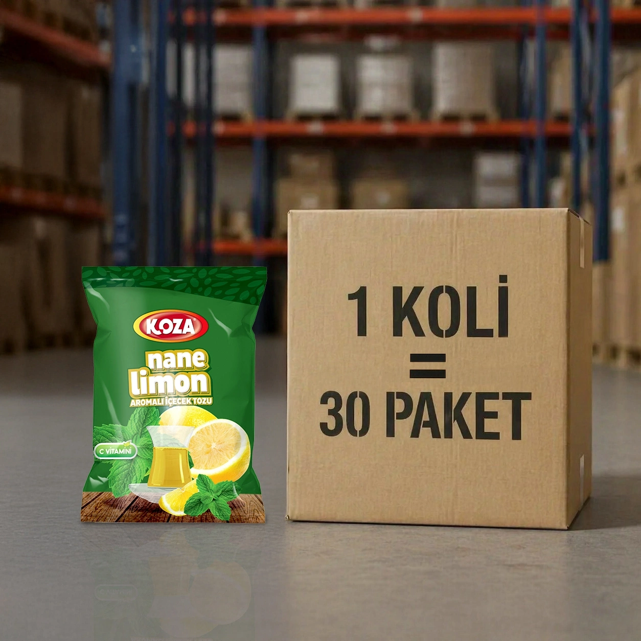 Nane Limon Aromalı Toz İçecek (300gr) Koli (30 Paket)