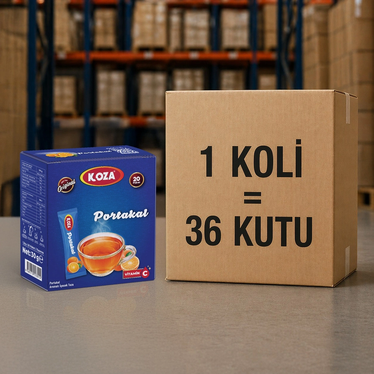 Tek İçimlik Portakal Aromalı İçecek Tozu (20 Stick)