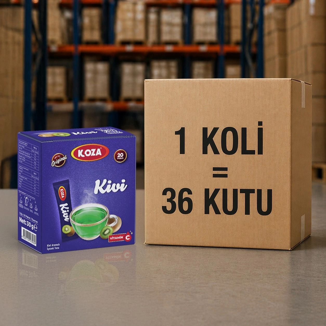 Tek İçimlik Kivi Aromalı İçecek Tozu (20 Stick)