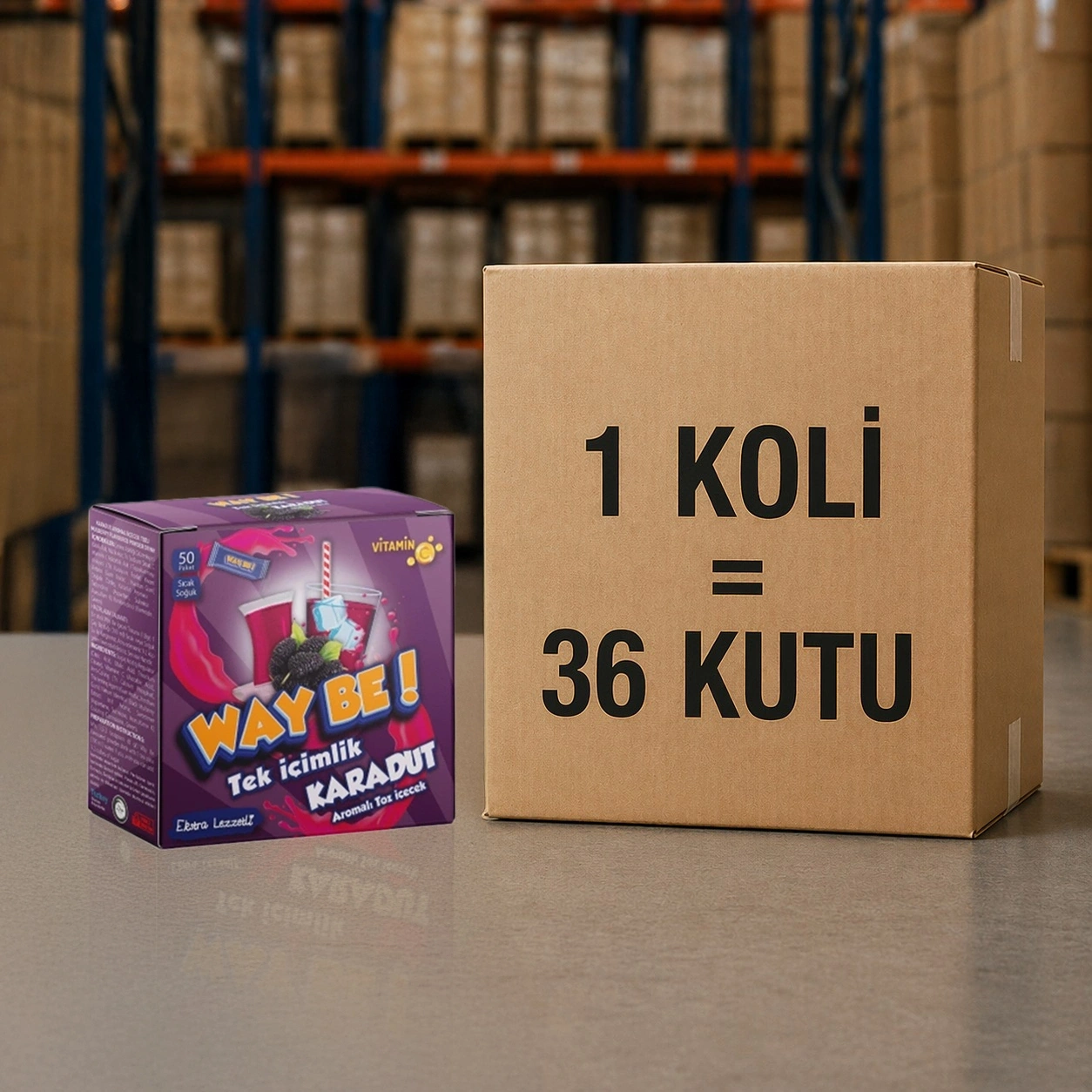 Tek İçimlik Karadut Aro. İçecek Tozu (50 Stick)