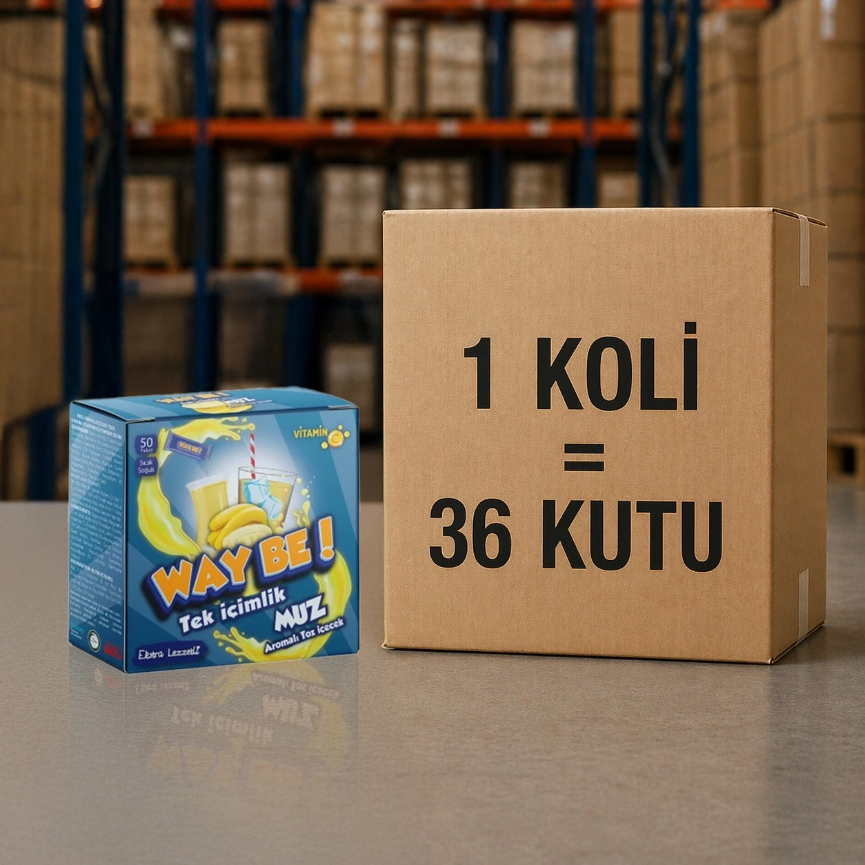 Tek İçimlik Muz Aro. İçecek Tozu (50 Stick)