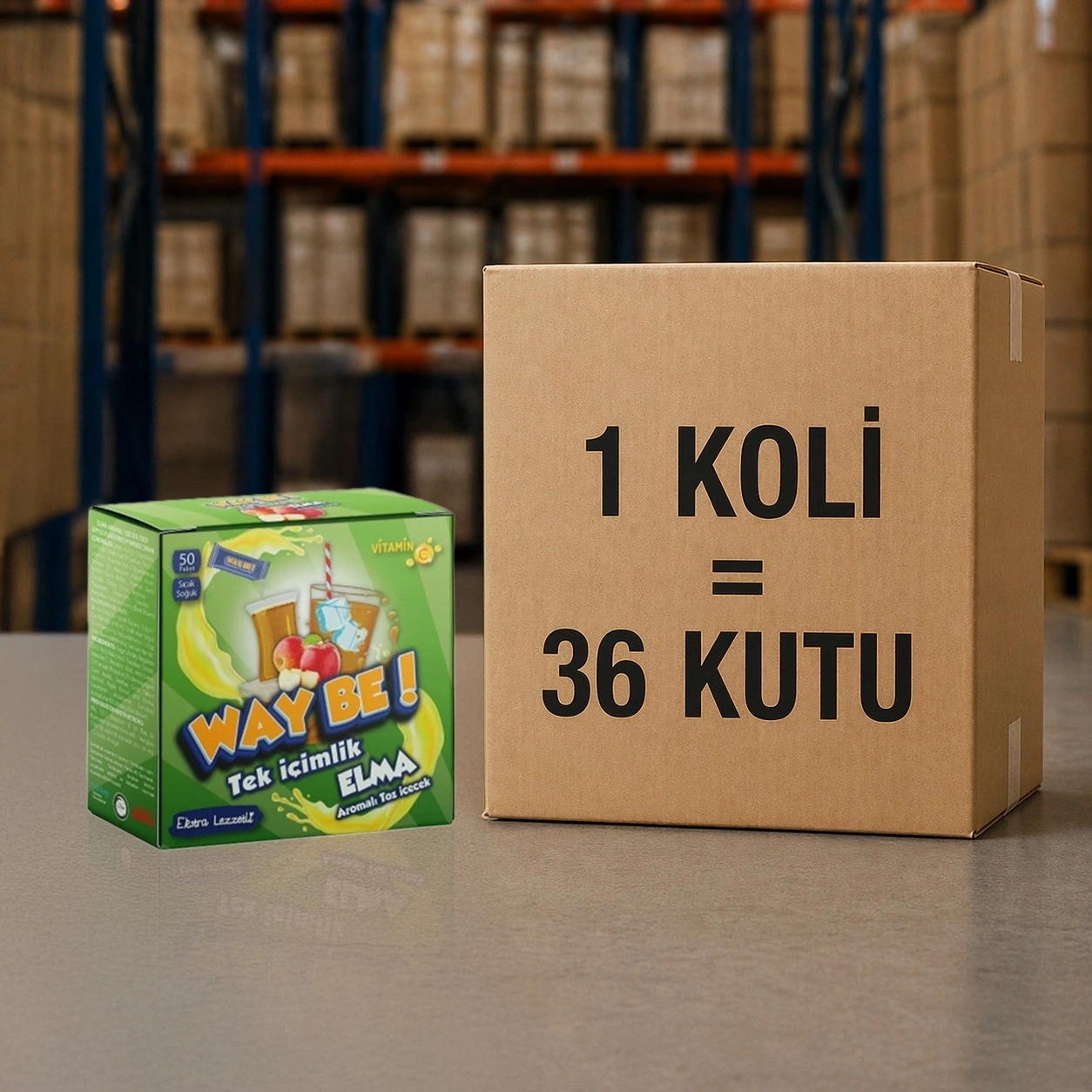 Tek İçimlik Elma Aro. İçecek Tozu (50 Stick)