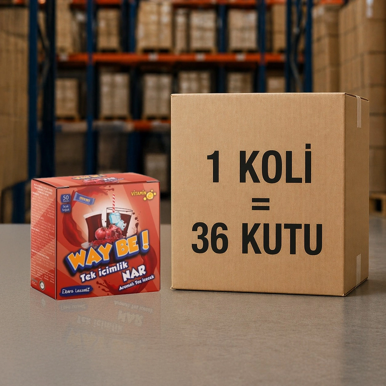 Tek İçimlik Nar Aro. İçecek Tozu (50 Stick)