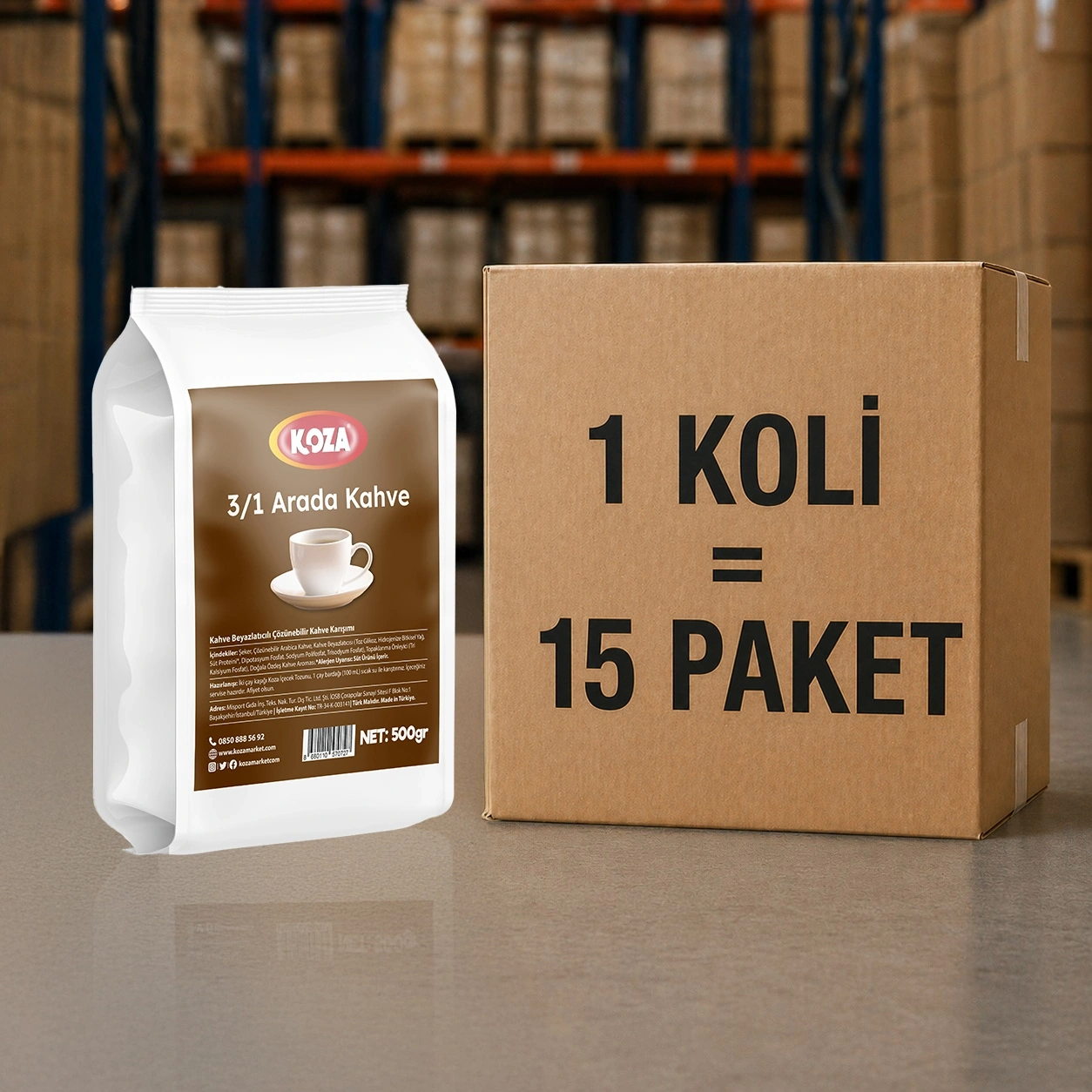 Koza 3`ü1 Arada Kahve (500 gr)