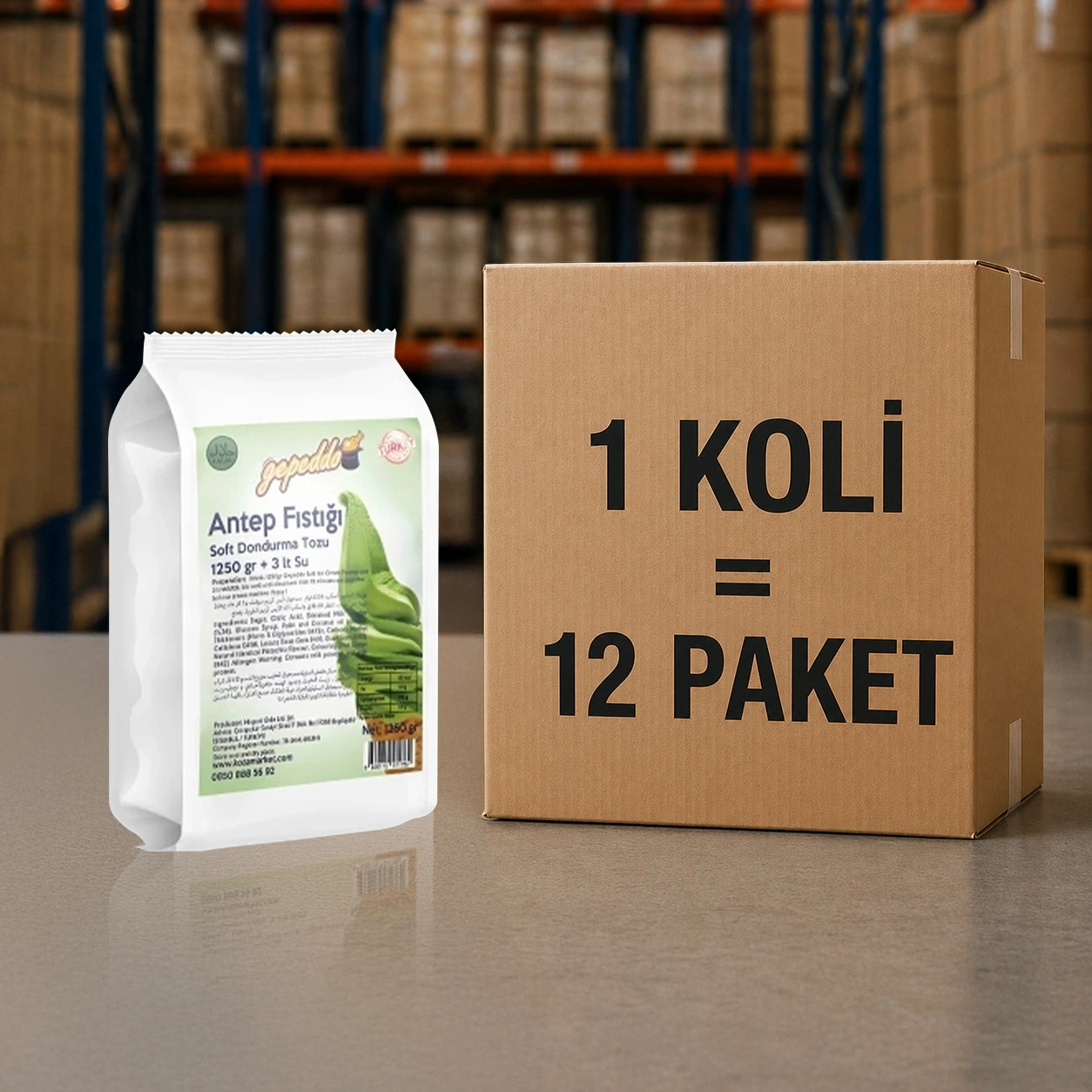 Antep Fıstığı Aro. Soft Dondurma Tozu (1125 gr)