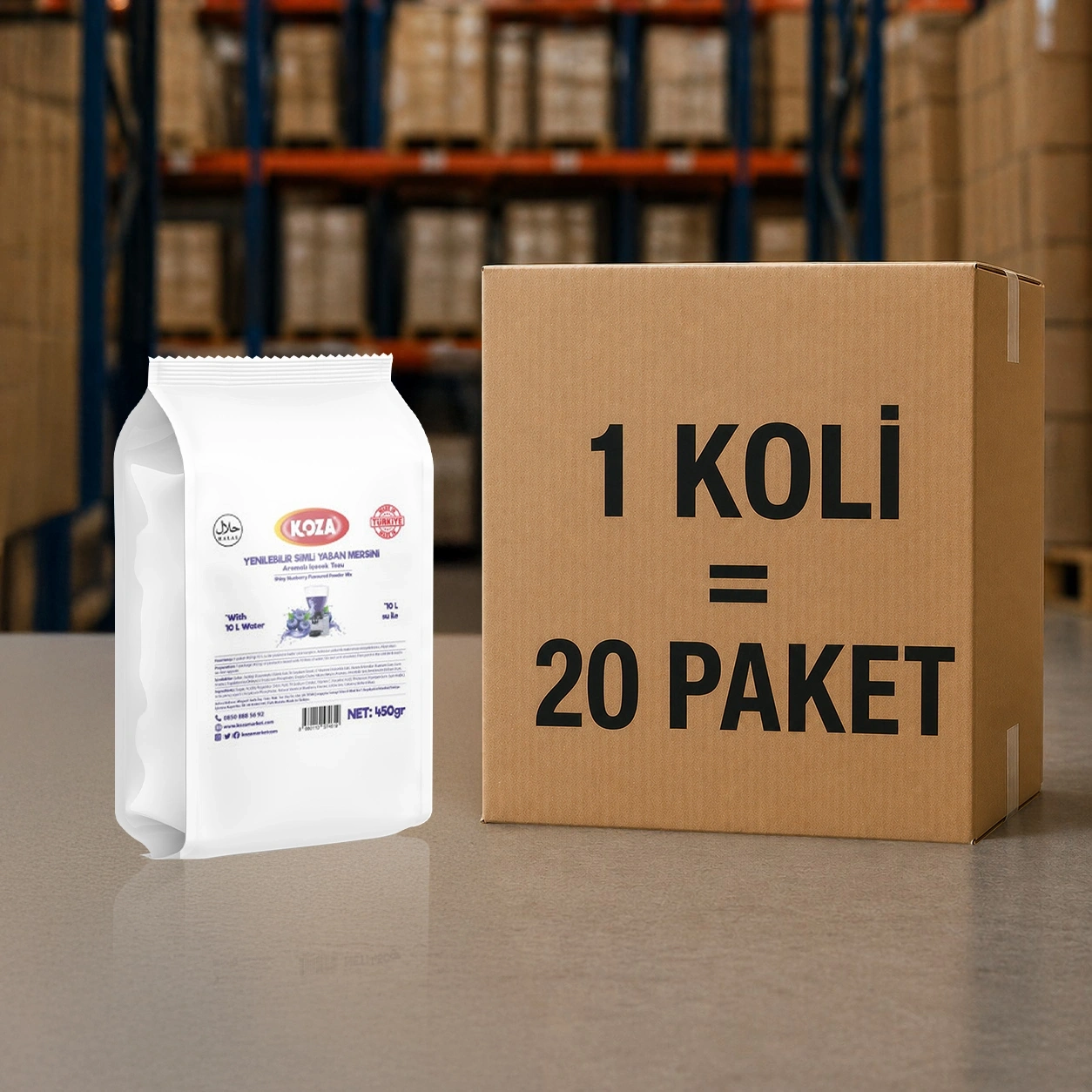 Simli Yaban Mersini Aro. Soğuk Şerbetlik İçecek Tozu (450 gr)