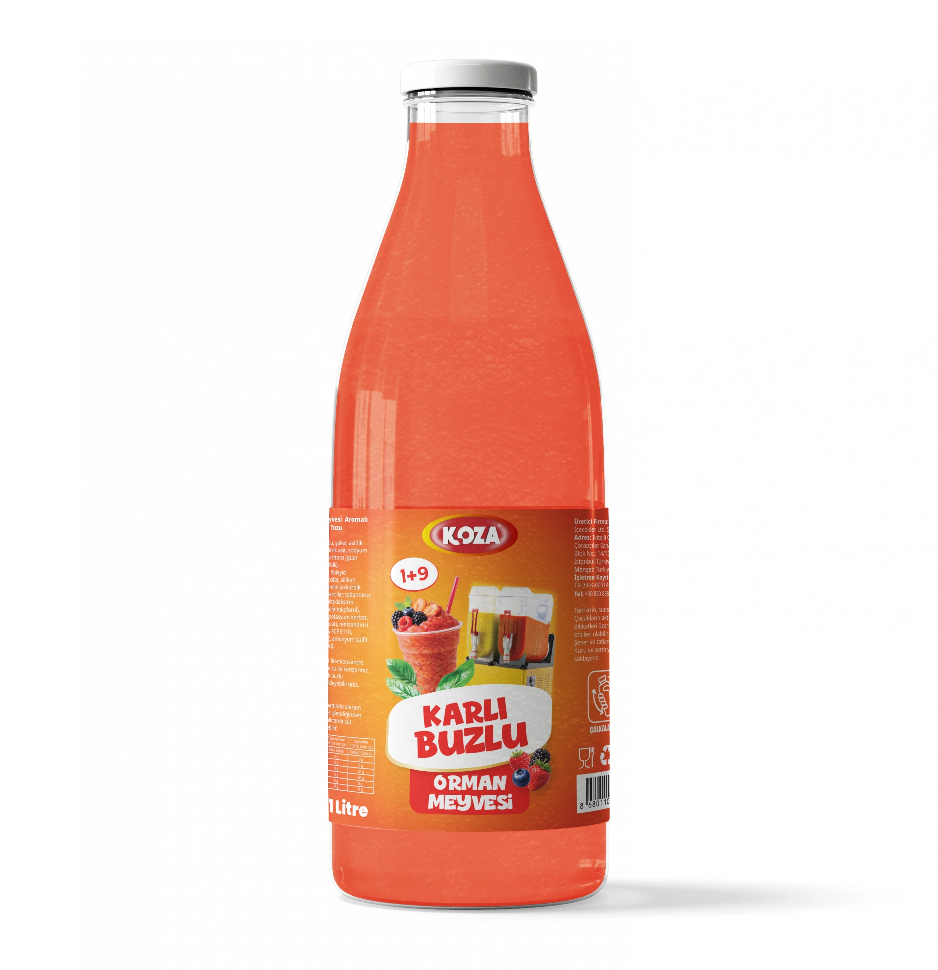 Orman Meyvesi Aromalı Sıvı Karlı Buzlu (1+9)