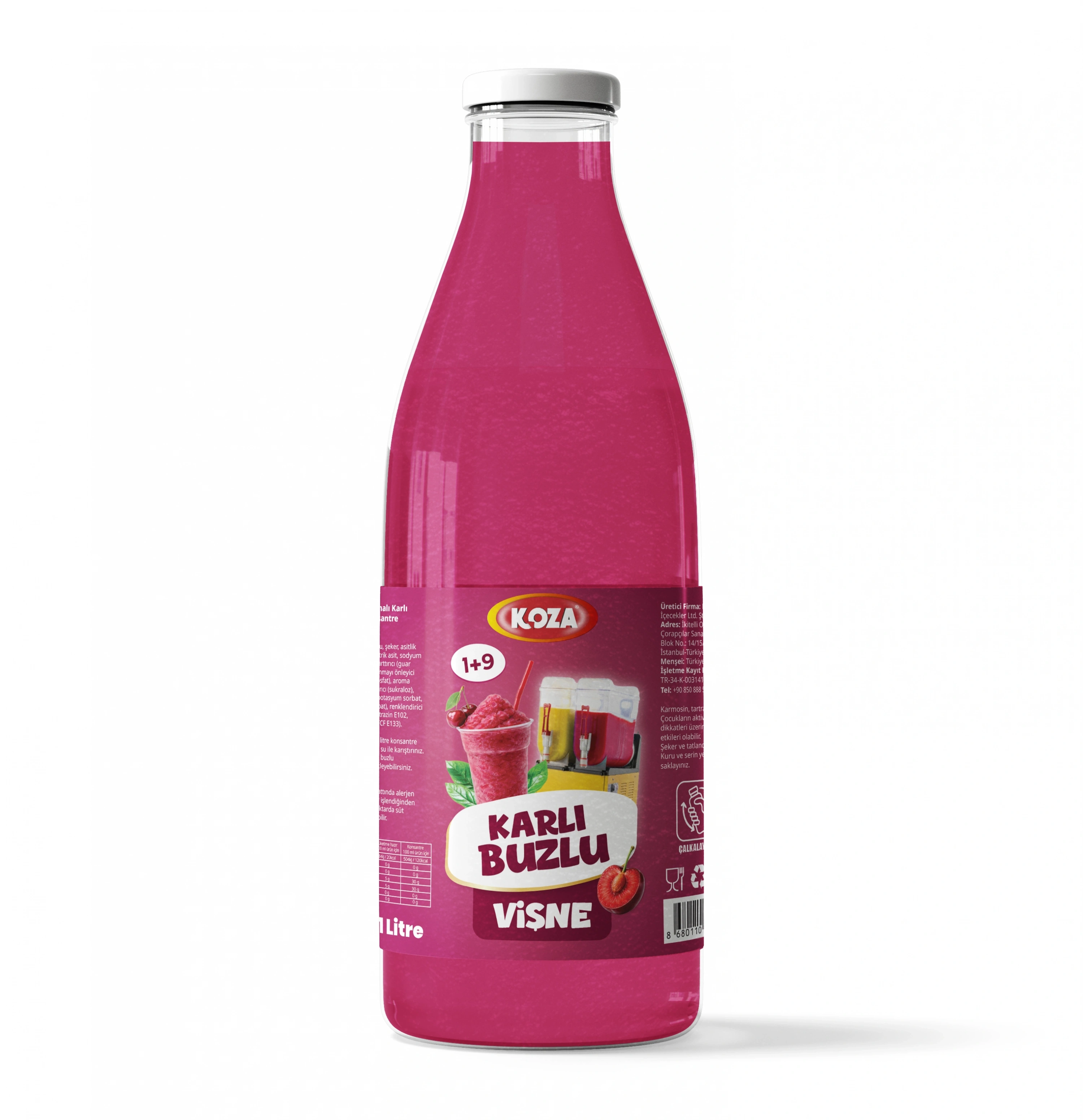 Vişne Aromalı Sıvı Karlı Buzlu (1+9)
