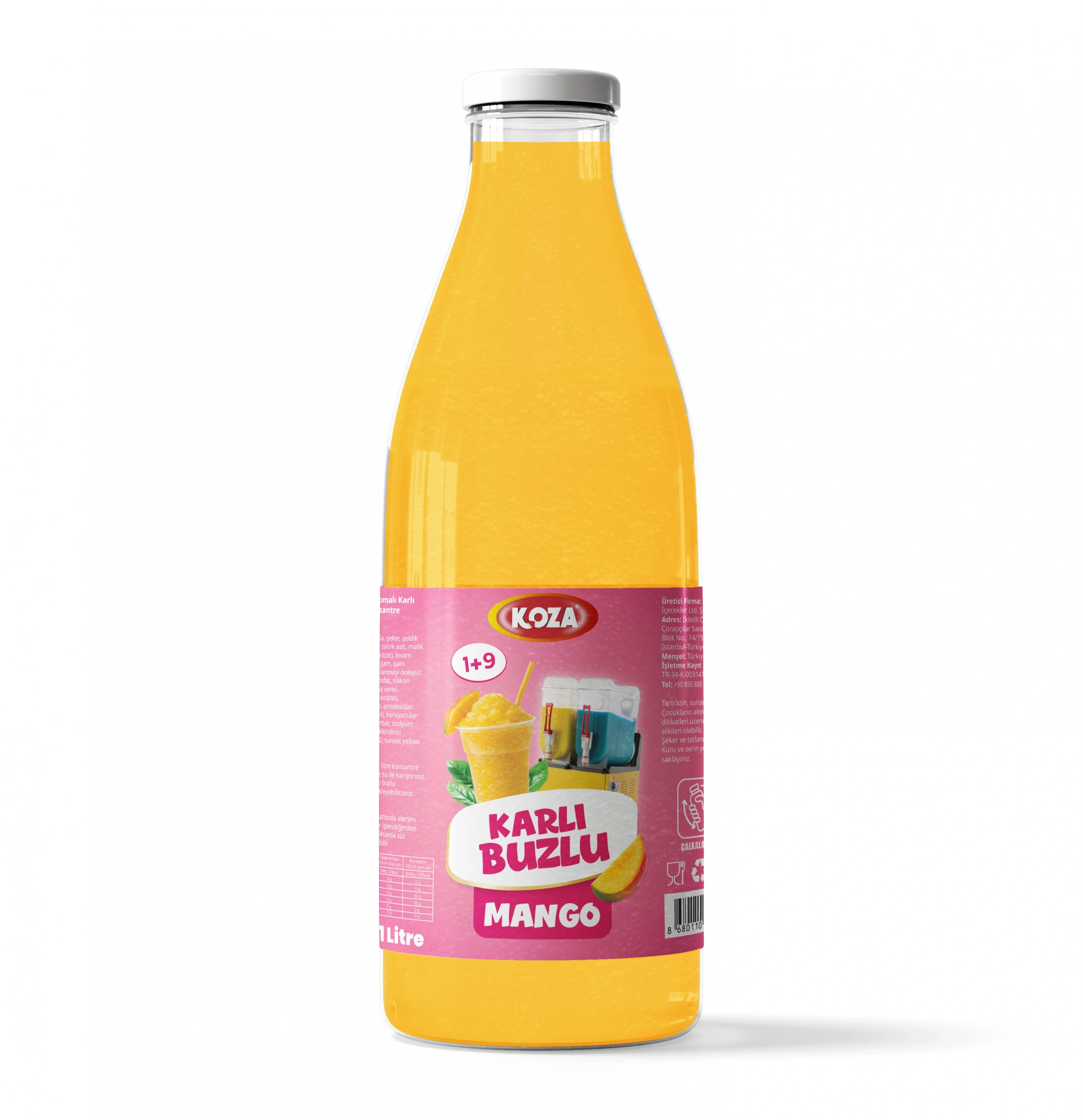 Mango Aromalı Sıvı Karlı Buzlu (1+9)