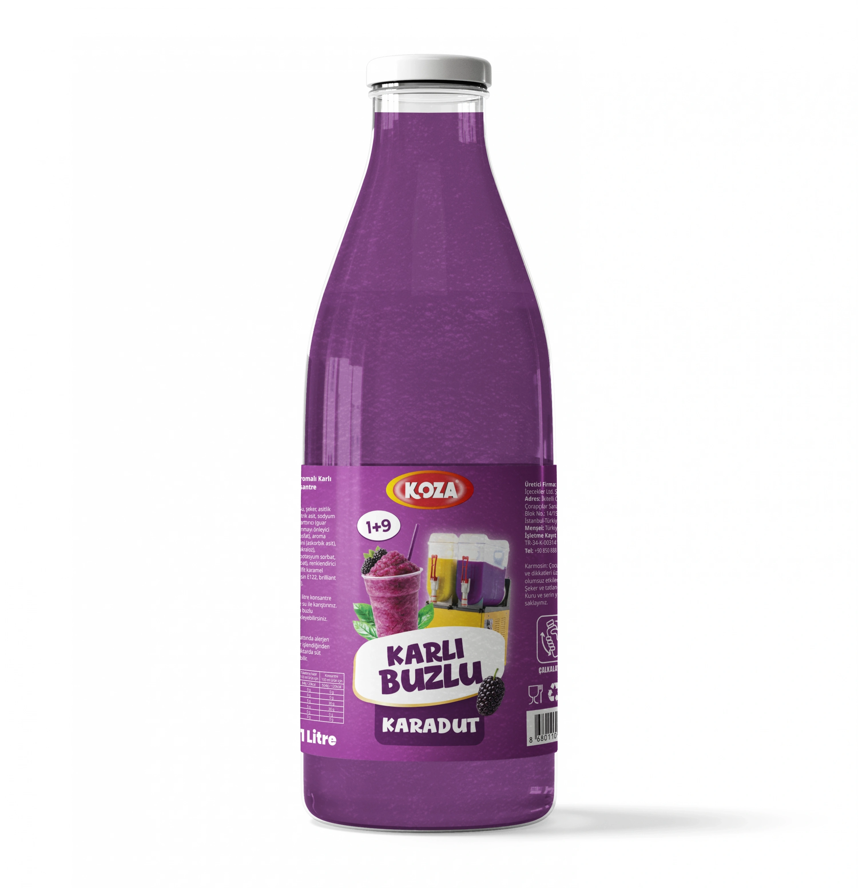 Karadut Aromalı Sıvı Karlı Buzlu