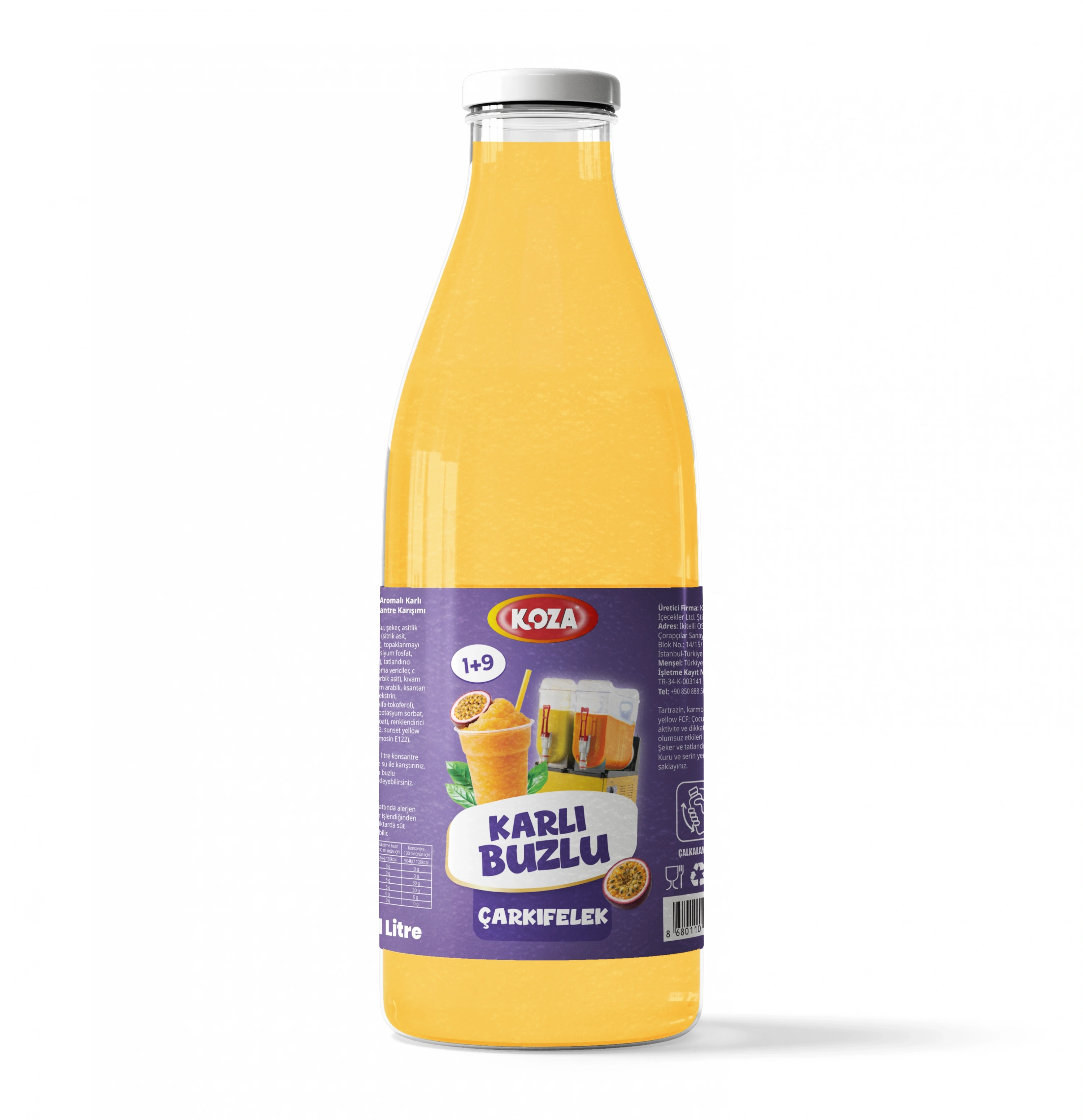Çarkıfelek Aromalı Sıvı Karlı Buzlu (1+9)