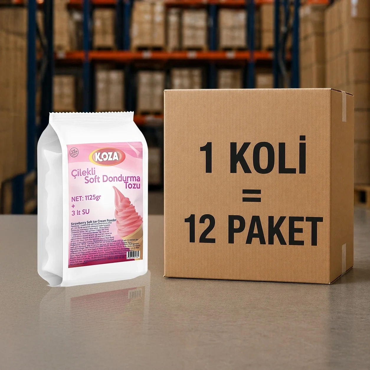 Çilek Aro. Soft Dondurma Tozu (1125 gr)