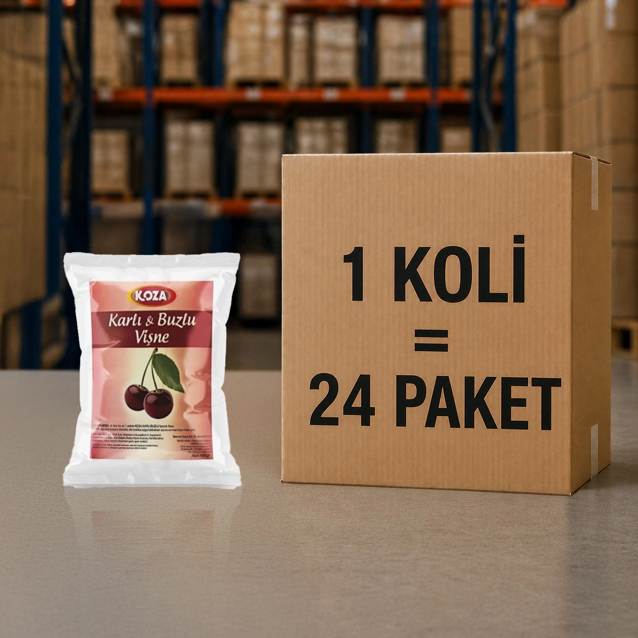 Vişne Aromalı Karlı Buzlu Toz Karışımı (1+5)