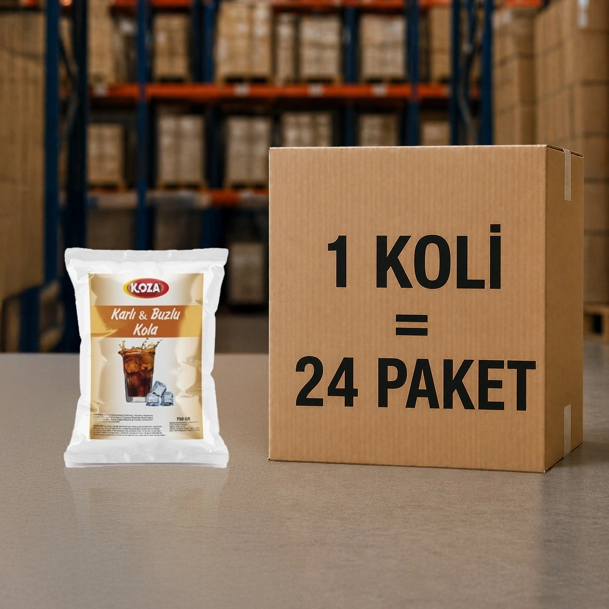 Kola Aromalı Karlı Buzlu Toz Karışımı (1+5)