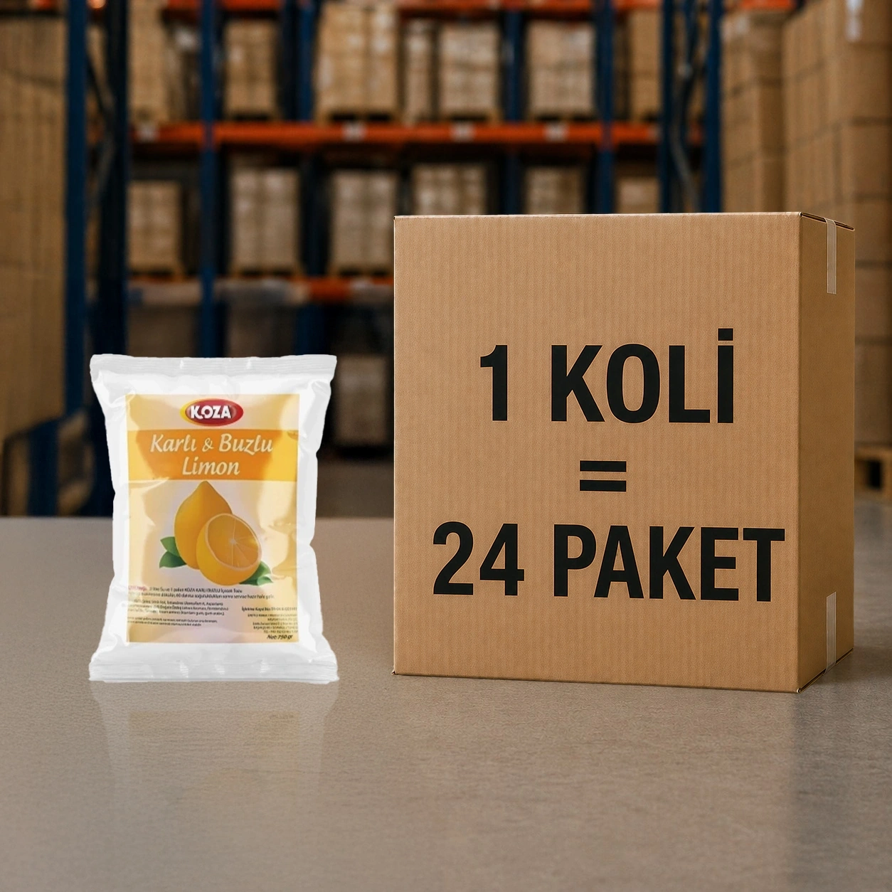 Limon Aromalı Karlı Buzlu Toz Karışımı (1+5)