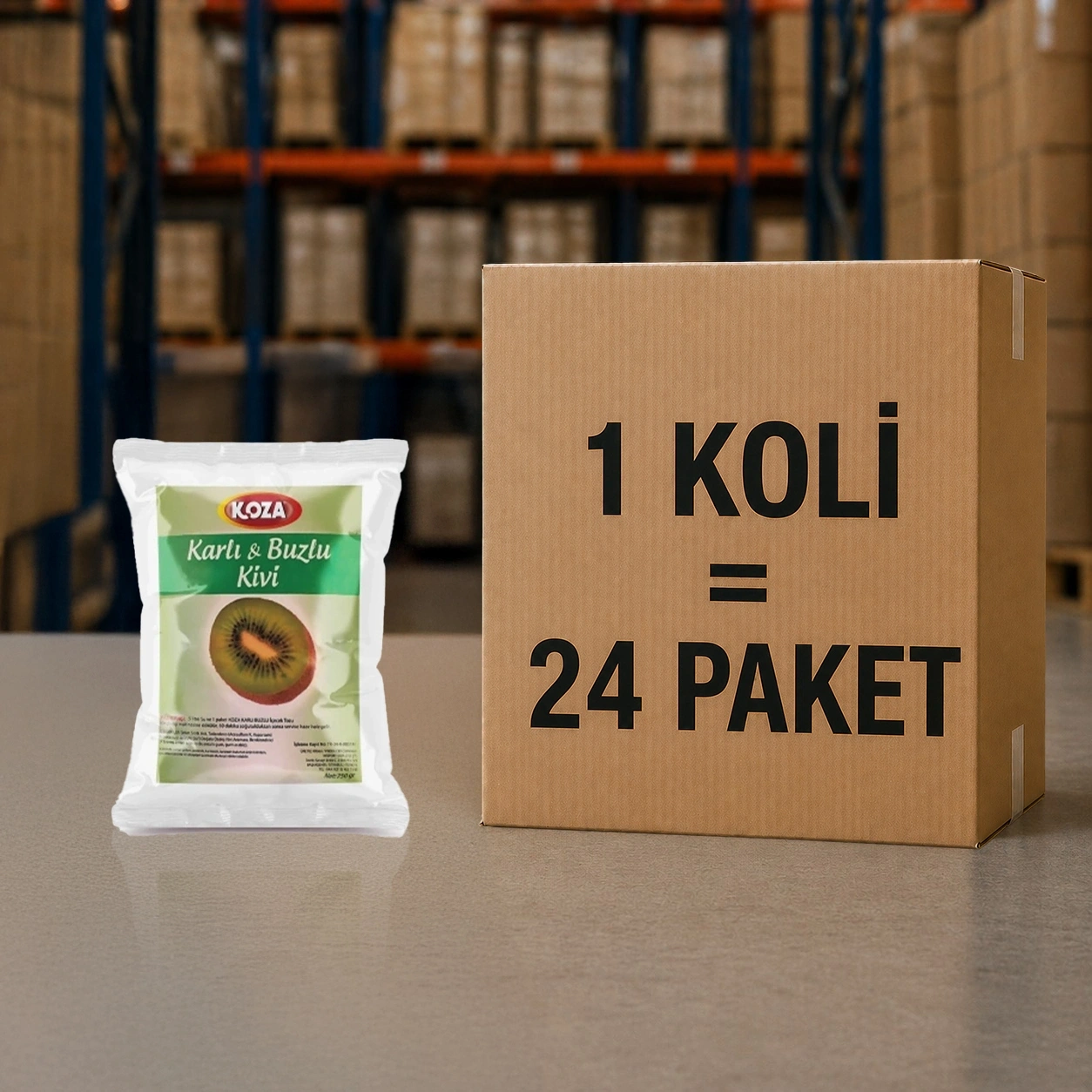Kivi Aromalı Karlı Buzlu Toz Karışımı (1+5)