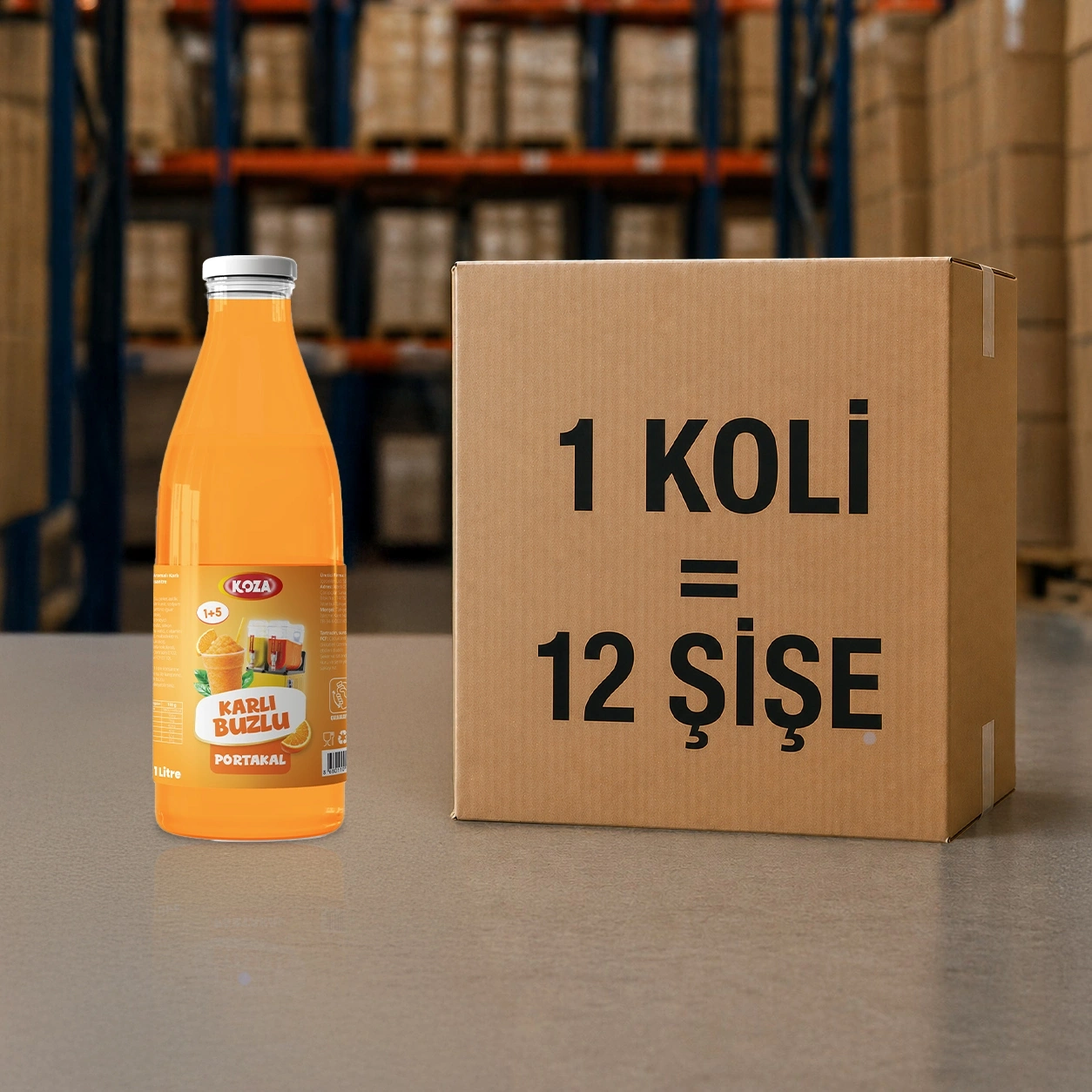 Portakal Aromalı Karlı Buzlu Sıvı (1 Lt.)