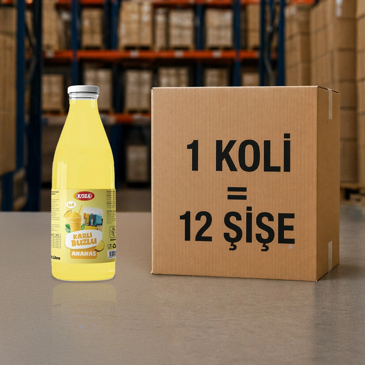 Ananas Aromalı Karlı Buzlu Sıvı (1 Lt.)