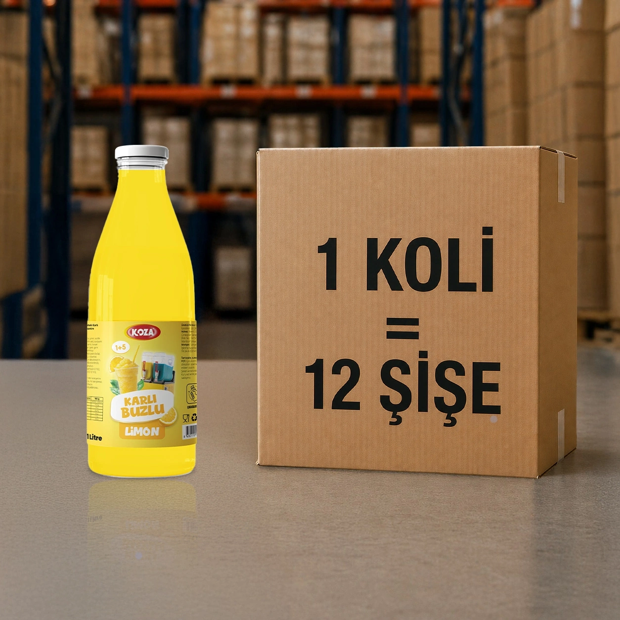 Limon Aromalı Karlı Buzlu Sıvı (1 Lt.)