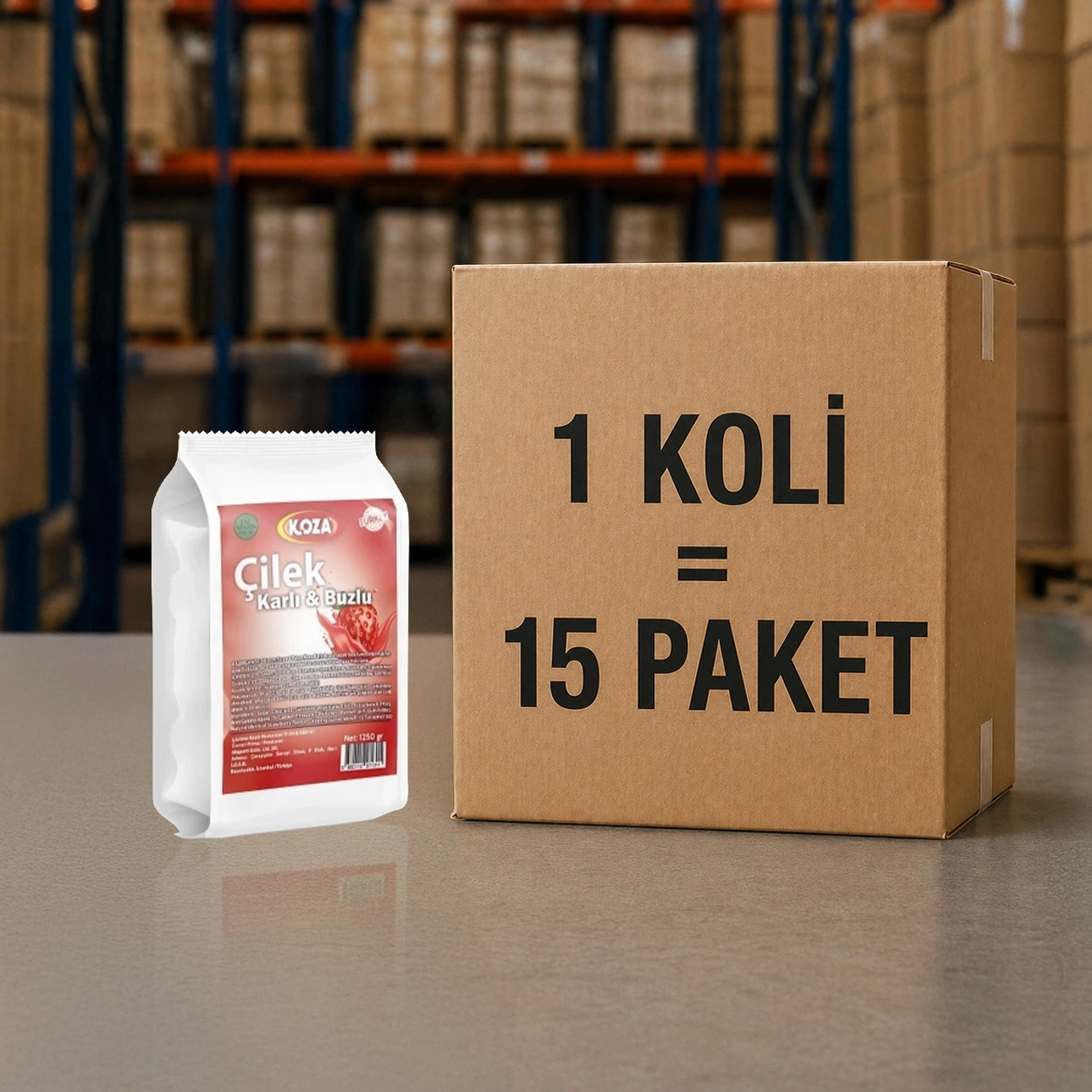 Çilek Aro. Karlı Buzlu İçecek Tozu (1250 gr)