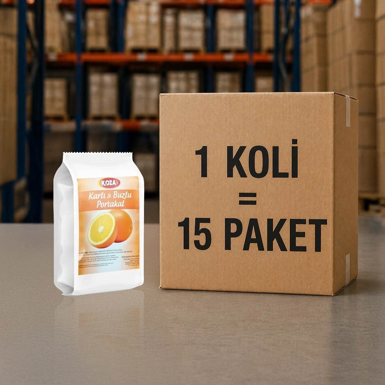 Portakal Aro. Karlı Buzlu İçecek Tozu (1250 gr)