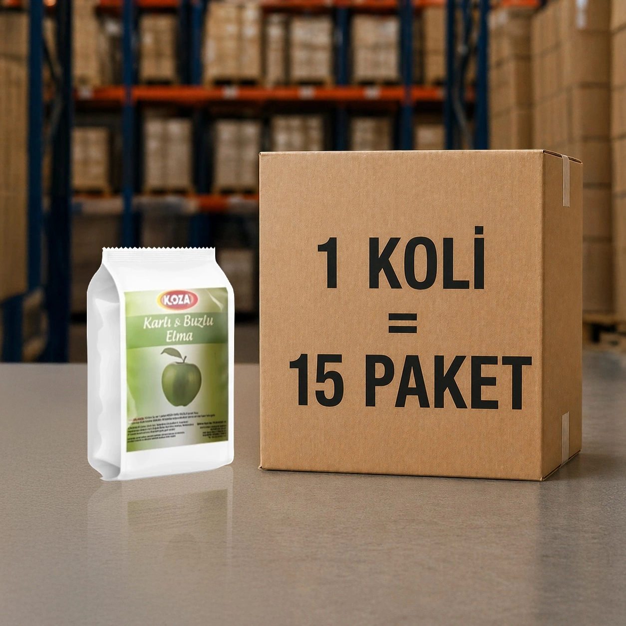 Yeşil Elma Aro. Karlı Buzlu İçecek Tozu (1250 gr)