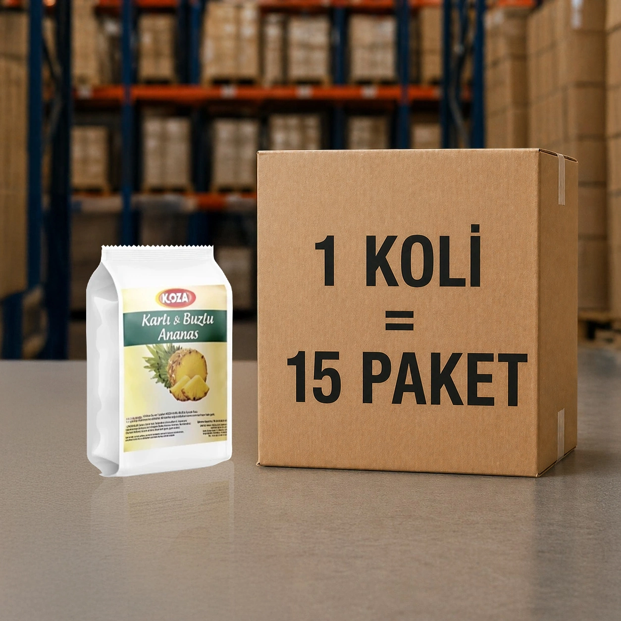 Ananas Aro. Karlı Buzlu İçecek Tozu (1250 gr)