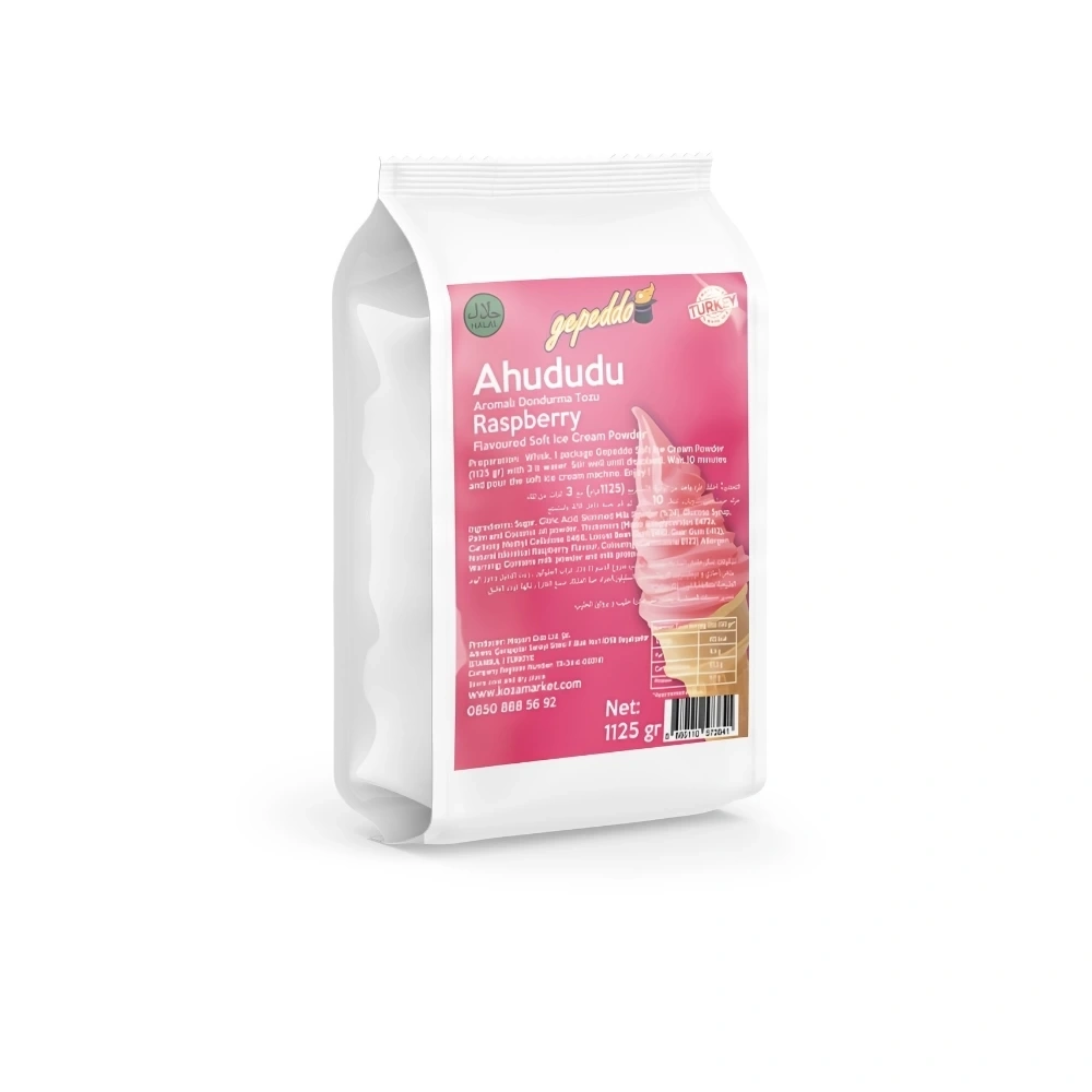Ahududulu Soft Dondurma Tozu (1125gr/3lt Su)