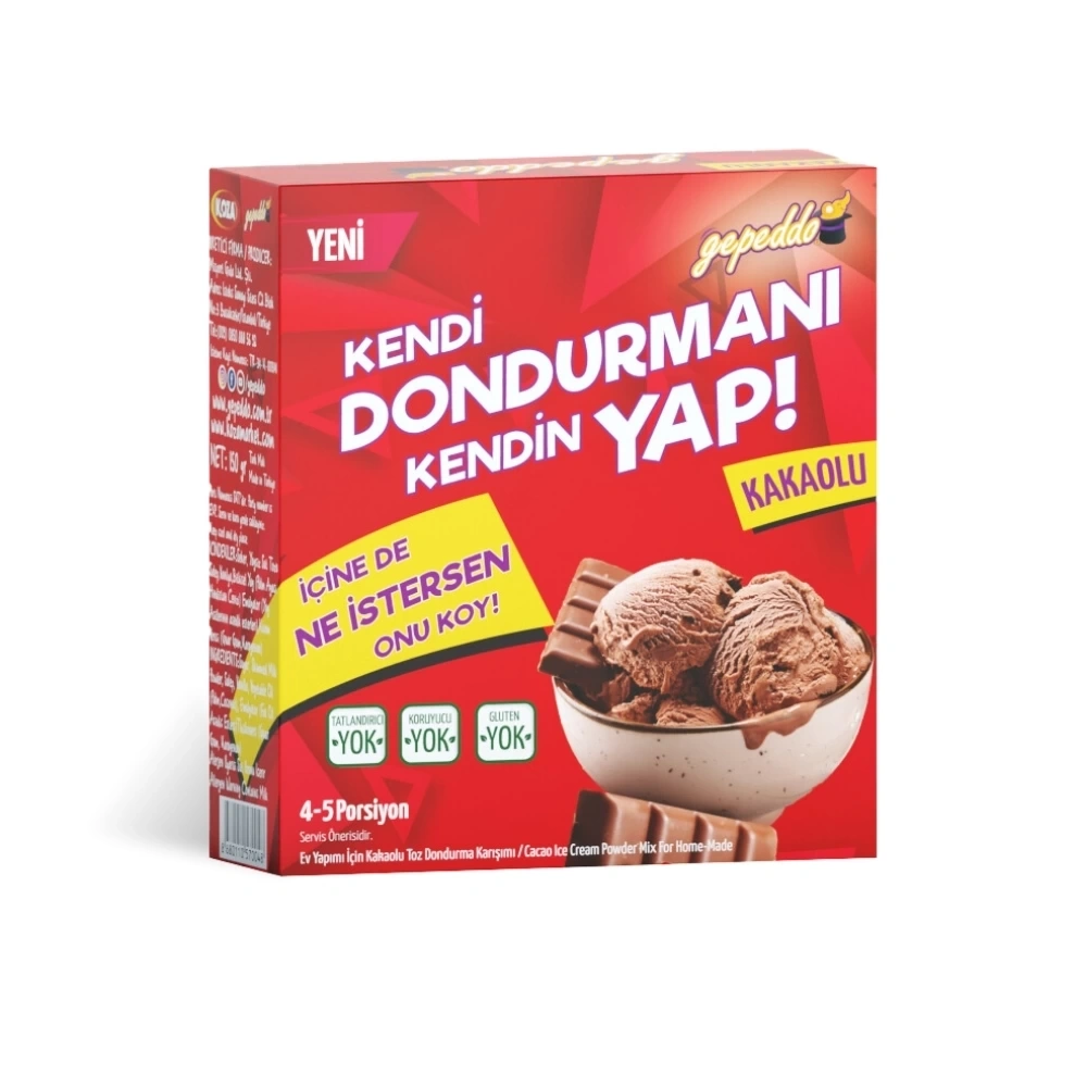 Çikolatalı Ev Tipi Dondurma Tozu