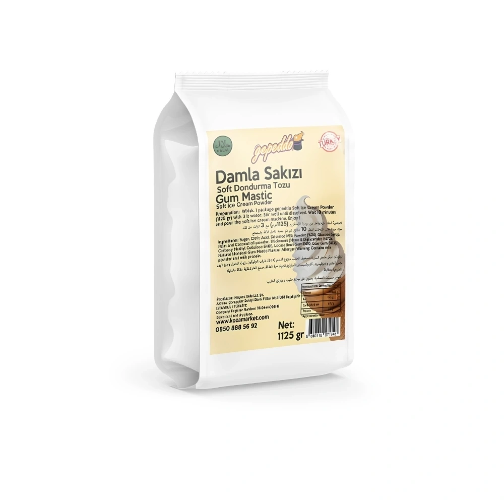 Damla Sakızlı Soft Dondurma Tozu (1125gr/3lt Su)