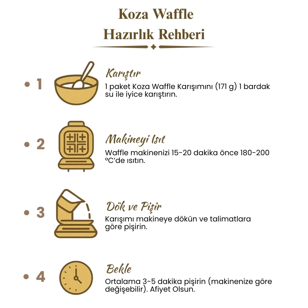 Ev Yapımı Için Waffle Karışımı