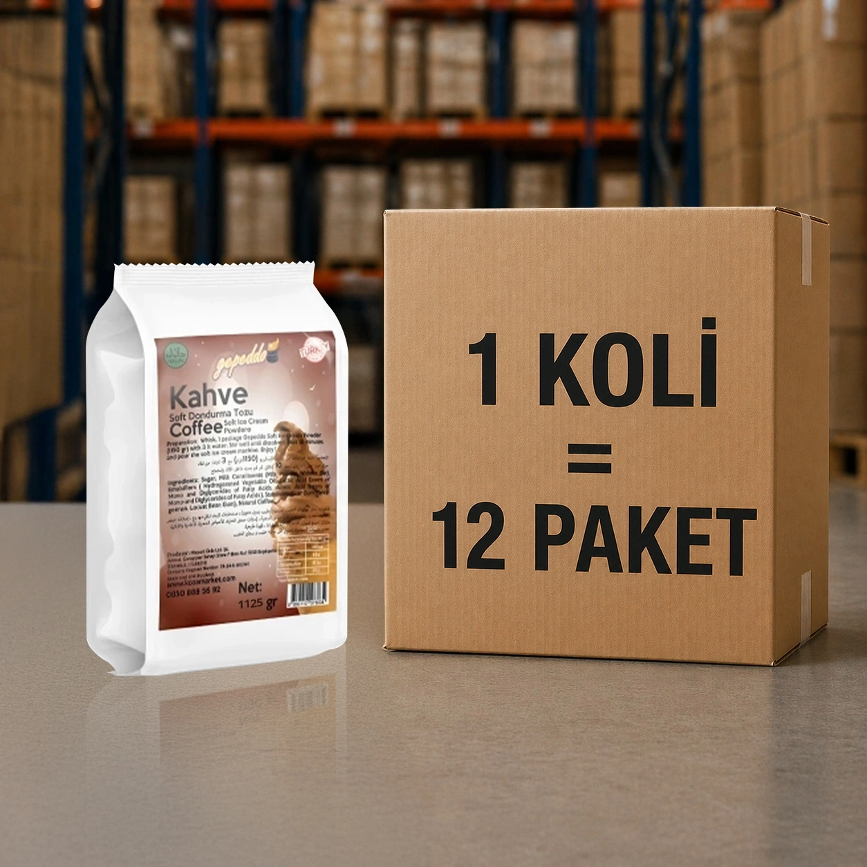 Kahve Aro. Soft Dondurma Tozu (1125 gr)