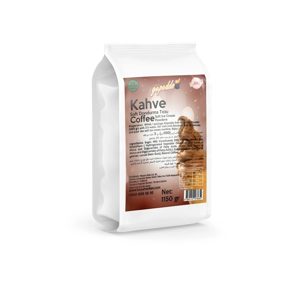 Kahveli Soft Dondurma Tozu (1125gr/3lt Su)