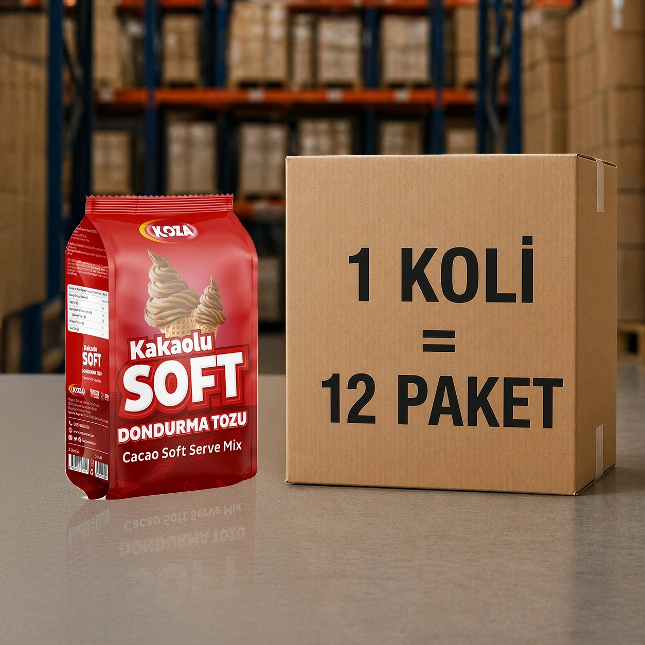 Kakao Aro. Soft Dondurma Tozu (1250 gr)