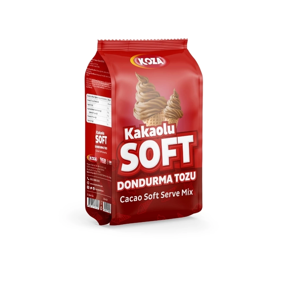 Kakaolu Soft Dondurma Tozu (1250 gr/5 lt Süt)