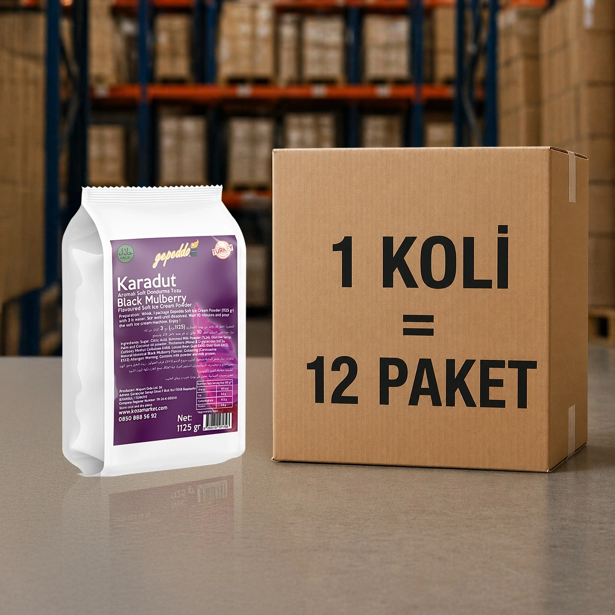 Karadut Aro. Soft Dondurma Tozu (1125 gr)