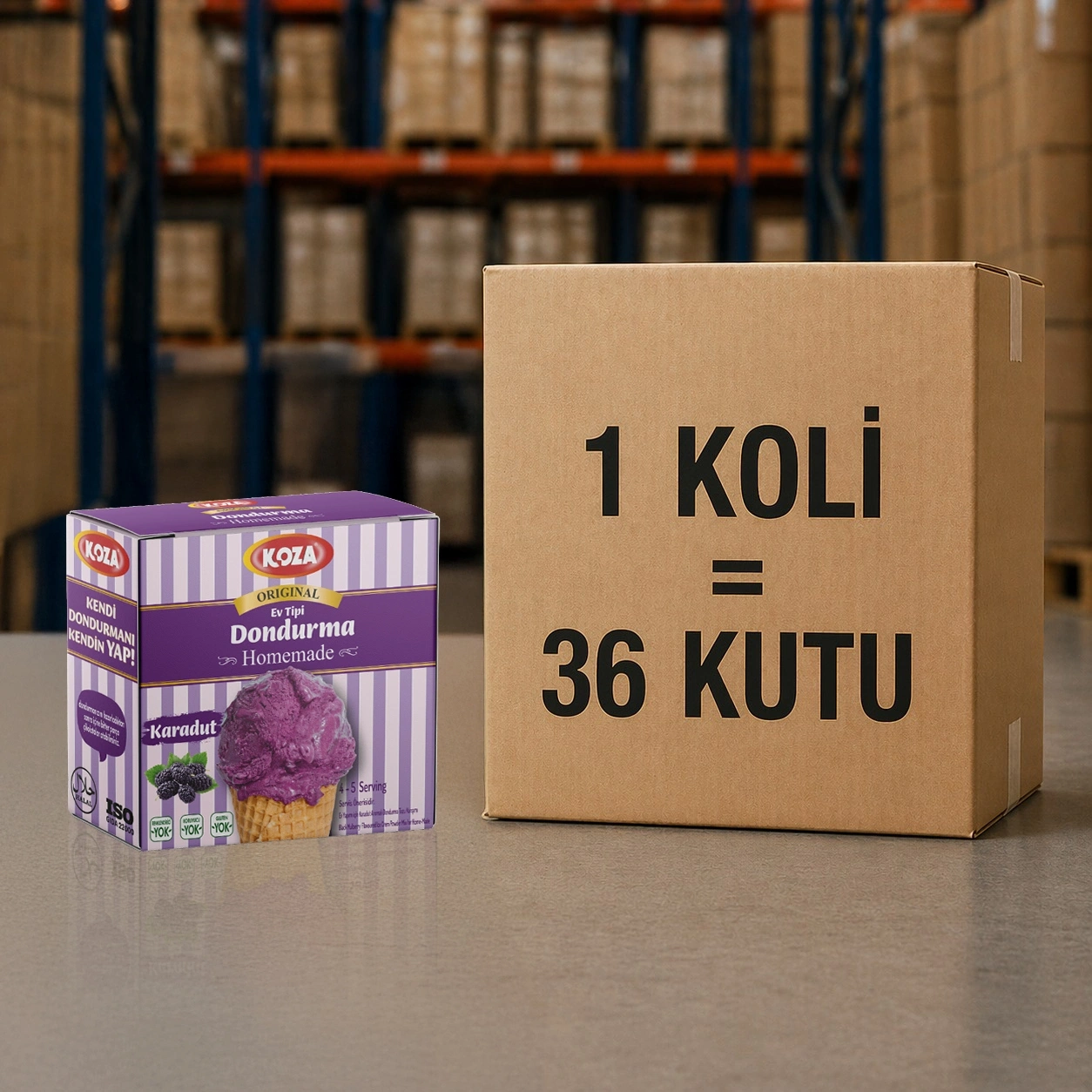 Karadut Ev Tipi Dondurma Tozu